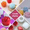 4Pcs Flower Silicone Candle Mold Set – Rose Flower Wax