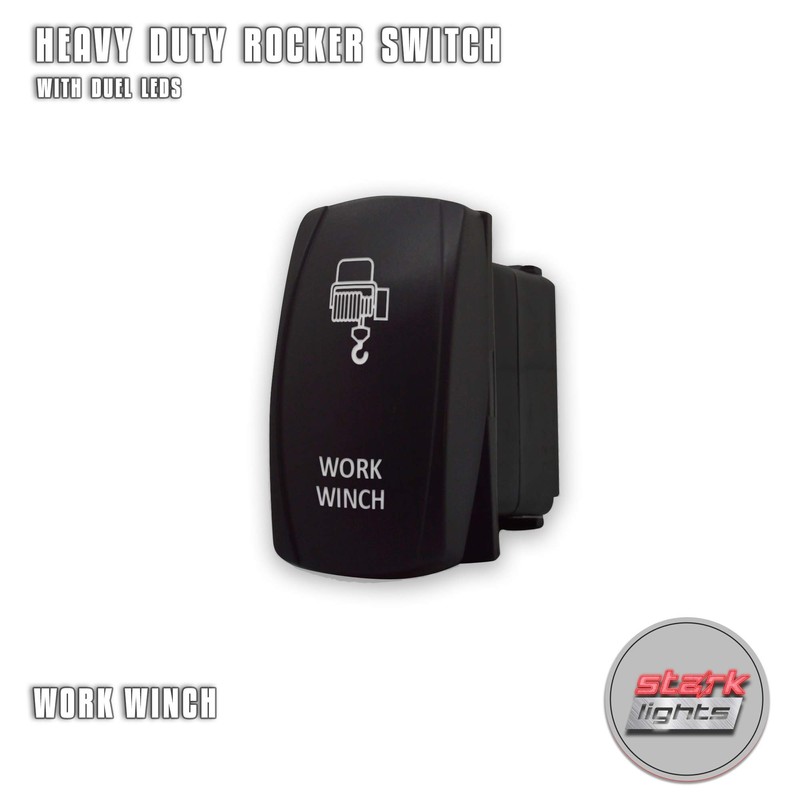Work Winch - Blue - Laser Etched Toggle Switch 5-PIN