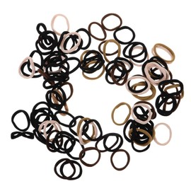 VICASKY 100pcs Ties for Women Seamless Ponytail Holders Colors Hair Accessories No Damage