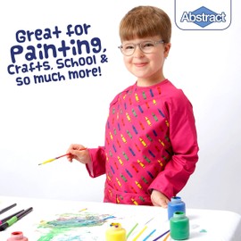 Kids Art Smock Apron Premium Long Sleeve Waterproof Bib for Painting and Eating