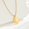 Dckazz Chunky Gold Circle Necklace Non Tarnish Gold Stainless Steel