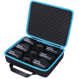 【Khanka 収納ケース】 互換品 Makita マキタ リチウムイオン バッテリー40V 36V 18V 10.8V 14.4V 12V 7.2Vと充電器（ケースのみ）