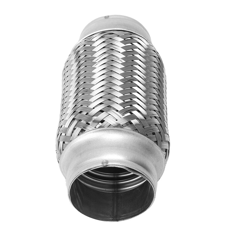 2 x 6in Car Exhaust Flexible Pipe Stainless Steel Weld