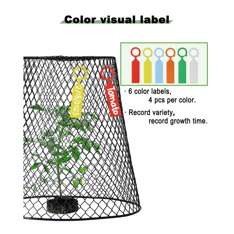 vensovo 12 Pcs Chicken Wire Cloche Plant Covers, 9 inch
