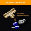 Tee Adapter 1/2" Male x 1/2" Male x 1/2" Male