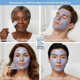 Bloom&Glow- Mascarilla profesional de gelatina de Ácido Hialurónico/Hyaluronic Acid Jelly mask. 650 gramos
