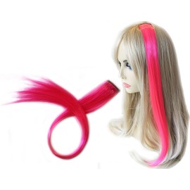 La Demoiselle 20" Clip-in Straight Hair Extension (Pink) x 2
