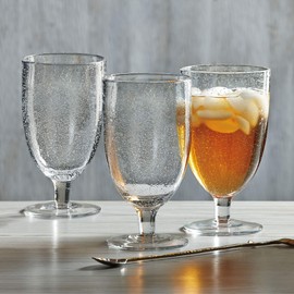 tag Bubble Clear Glass Iced Tea Goblet 22 oz. Clear
