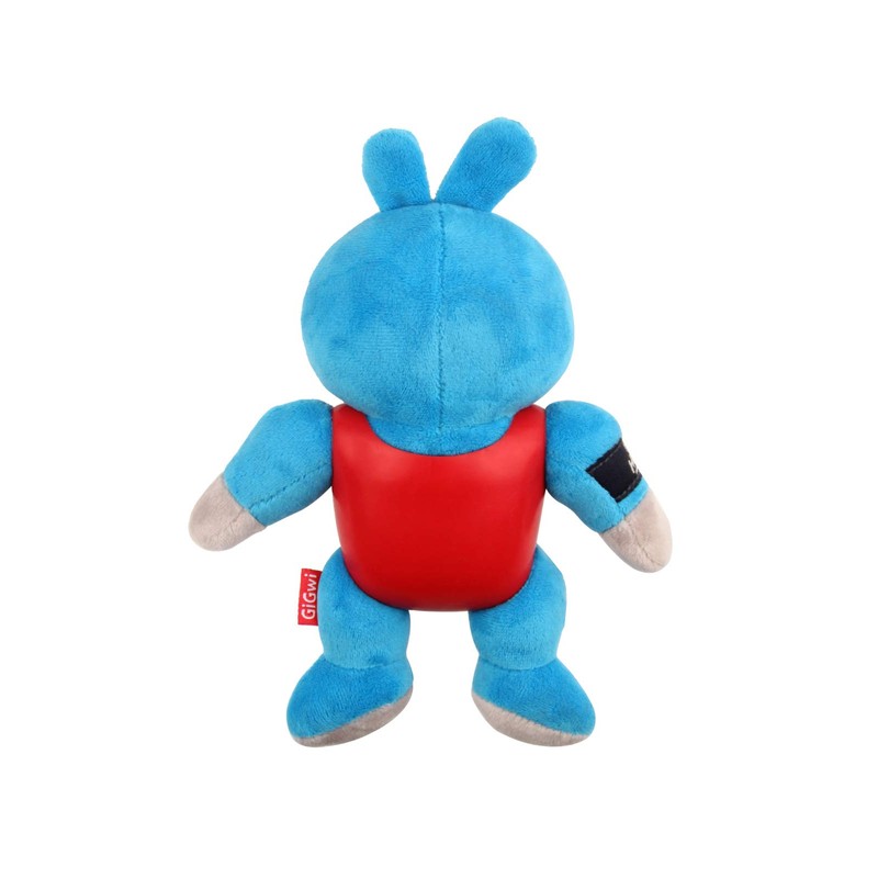 GiGwi I'm Hero TPR Armor Rabbit Plush Dog Toy with
