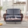 KinCam Waterproof Oversized Loveseat Recliner Cover, Non-Slip Reclining Couch Covers