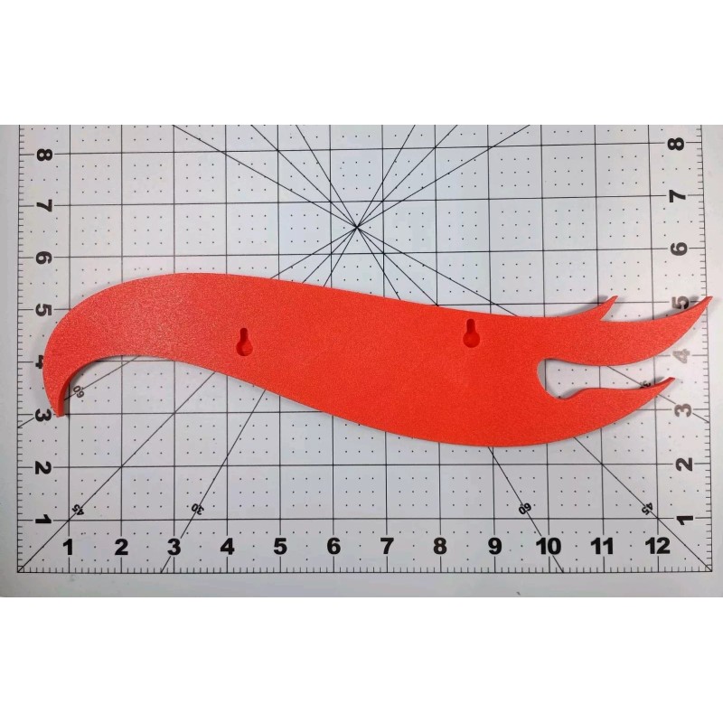Decor Hot Wheels Logo Sign 3d Printed Wall Decor