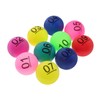 WOONEKY Small Plastic Balls 20 Pack DIY Project Balls Printed
