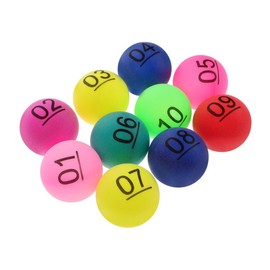 WOONEKY Small Plastic Balls 20 Pack DIY Project Balls Printed Pong Balls for Raffles