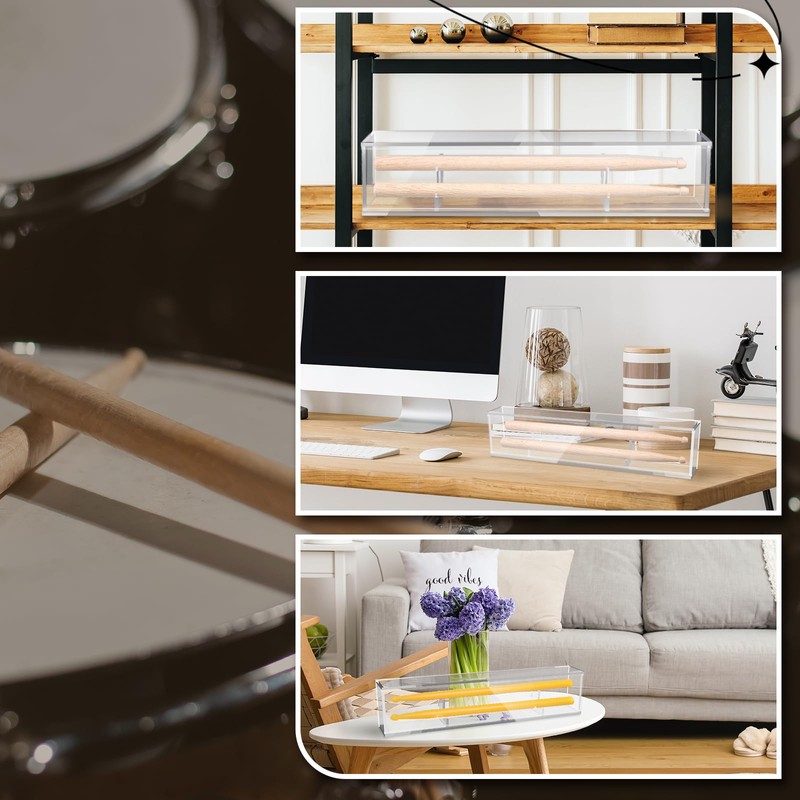 Silipull Drumstick Display Case 18 x 2 x 3.5'' Double