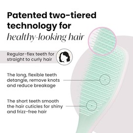 Tangle Teezer, El cepillo desenredante definitivo para cabello húmedo y seco, desenreda todo tipo de cabello, reduce la rotura, elimina los nudos, pro