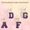 PATIKIL Initial Letter Keychain, Alphabet Letter Bag Charm Car Keyring