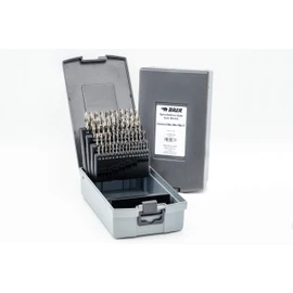 BaerCoil BAER Twist Drill Bit Set, (0.1 mm Rending) 1-6 mm, HSSG, DIN 338, Twist Drill Set, Steel Drill Set, Steel Drill, Spiral Drill Bit