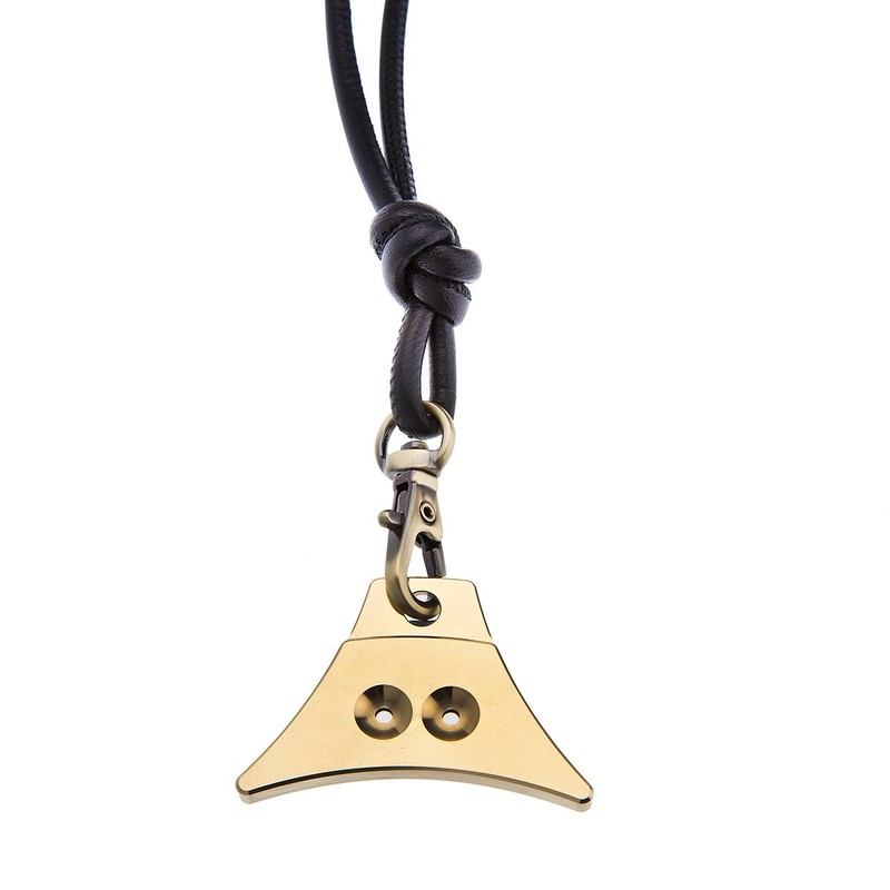 Logan Whistles Turbo Solid Brass Whistle and Lamb Nappa Lanyard