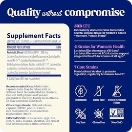 Enzymedica Probióticos SubCulture para mujeres, 50 mil millones de UFC, salud vaginal y urinaria, apoyo inmunitario y digestivo, 30 cápsulas          