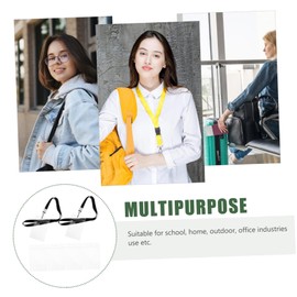 COHEALI 6pcs Luggage Tag Card Holder Id Badge Passport Sleeve Material Safe Name Tag Holder for Office Use