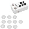 10Pcs Footswitch Toppers Clear Transparent Universal for Guitar Effects Pedal