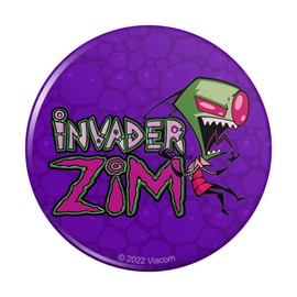 Invader Zim Pinback Button Pin