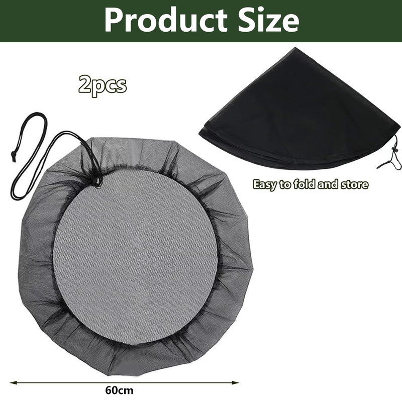 WOUMON Pack of 2 rain butt net, high-quality rain butt