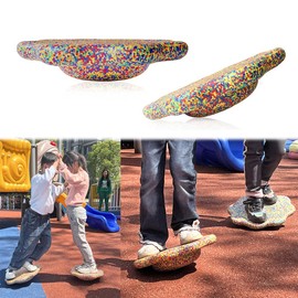 AZURAOKEY Flower Balance Training Board, Non-slip Balance Trainer Flower Shape Stability Board Multi-Function Balance Stepping Stones for Indoor and Outdoor Balance Blocks