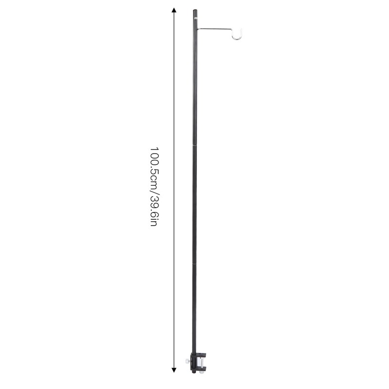 Camping Lantern Stand Aluminum Alloy Foldable Single Hook Lamp Pole