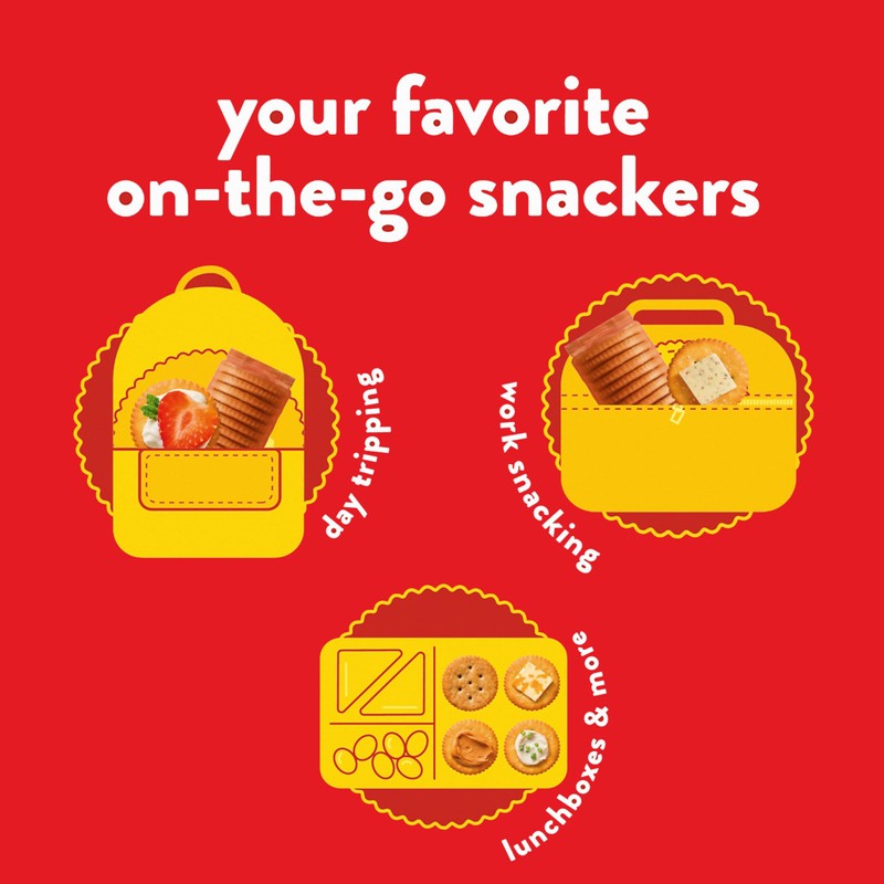 RITZ Fresh Stacks Whole Wheat Crackers, Bulk Travel Snacks, 6