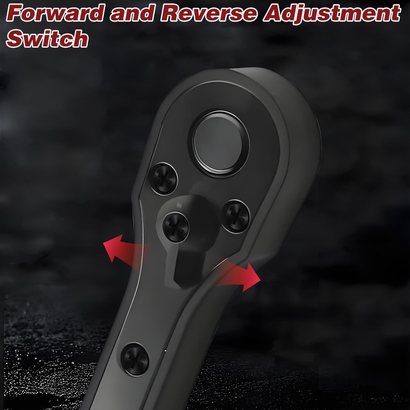 Double Head Drill Chuck Key Ratchet Wrench Tool Comfort Handle