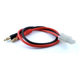 marfitec © Charging cable banana plug 4 mm -> T135 compatible with Tamiya plug (male)