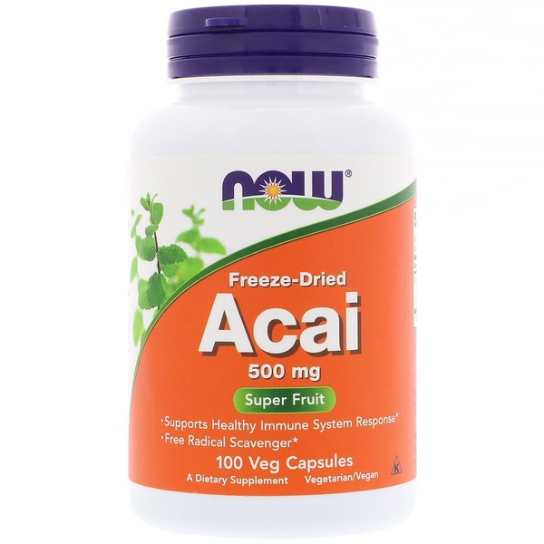 Organic Acai 500 mg Acai 100 Vcaps Set of 2