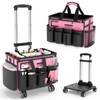 MUNNAR Cleaning Caddy with Wheels - Rolling Cleaning Caddy Bag