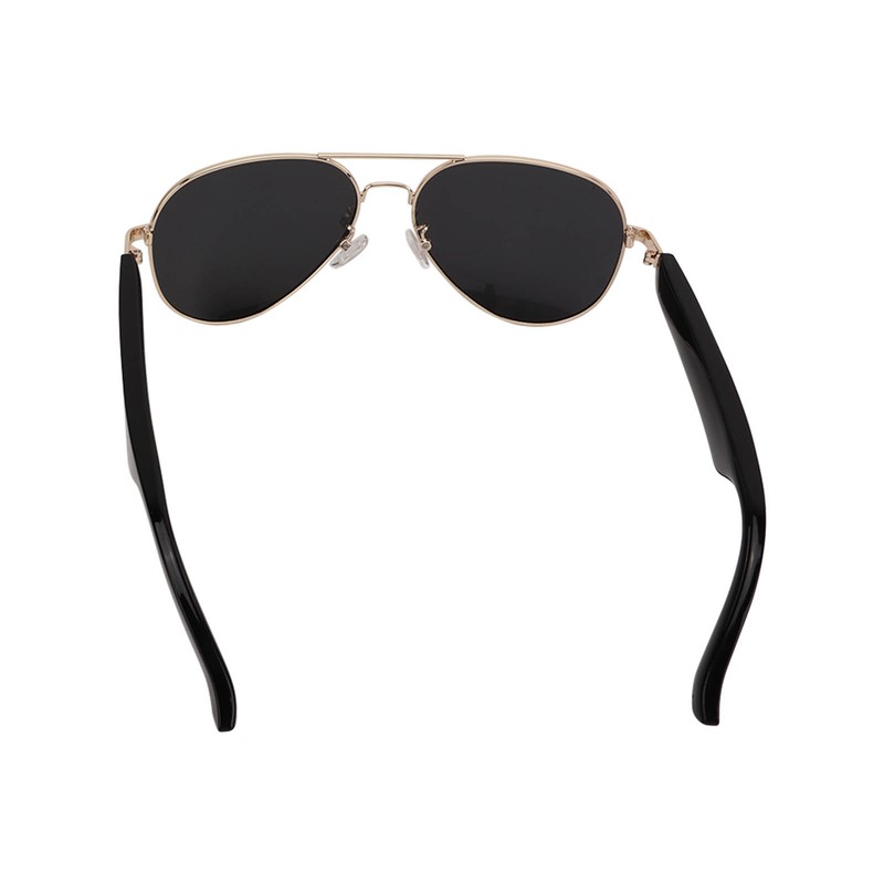 Bluetooth Sunglasses Gold Frame Smart Audio Glasses Stereo Speakers Music