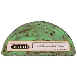 Devon's Mackinac Island Fudge Co 5.5 oz - Gourmet Creamy Fudge - Handcrafted Sweet Treats - Chocolate, Peanut Butter, Maple & More - Great Gift or Dessert (Chocolate Mint Swirl)