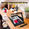 SuKoncer 3-in-1 Waterproof Clipboard with Strap & DIY Document Stand