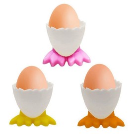 3個 鶏の足の卵カップ エッグトレイ エッグスタンド エッグカップ エッグホルダー なエッグカップ エッグカップ 卵ト ゆで卵のカップホルダー 卵スタンド 朝食エッグホルダー