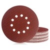 Pack of 30 Sandpaper 225 mm Velcro, Eccentric Red Sanding
