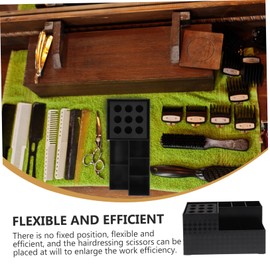 Beavorty Hair Cutting Tool Organizer Box Abs Material Hairdressing Scissors Hair Salon Storage