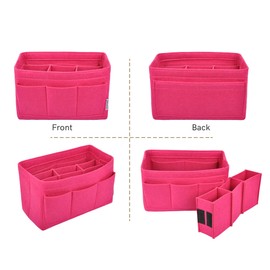 Vercord Felt Purse Organizer Handbag Insert Liner Shaper Bag in Bags for Speedy Neverfull Tote Rose Xlarge