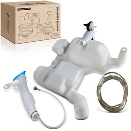 A-Premium Windshield Washer Reservoir Tank Assembly Compatible with Honda Insight 2010 2011 - with Inlet & Washer Pump & Cap