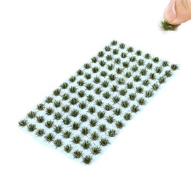 RHQFDM 120 PCS Model Making Grass Static Grass Tufts Static Grass Tufts Model Making Miniature Deco Model Making For DIY Railway Train Landscape Artificial Grass Miniature Grass Deco(Small Grass 7#)