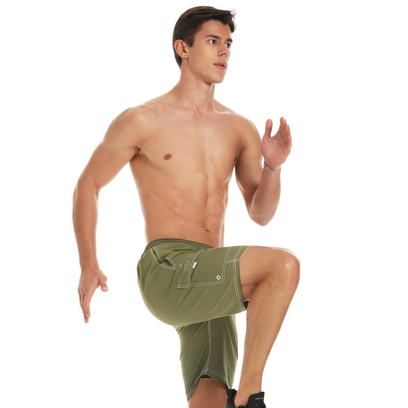 HODOSPORTS Mens Swim Trunks with Compression Liner 9 inch Bathing