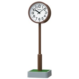Seiko Clock BZ803B Table Clock Quartz Clock Pole Clock 12.0 x 3.5 x 3.3 inches (305 x 88 x 85 mm)