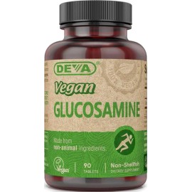 Deva Nutrition Vegan Glucosamine Glucosamina 90 Tabs Sabor Sin Sabor