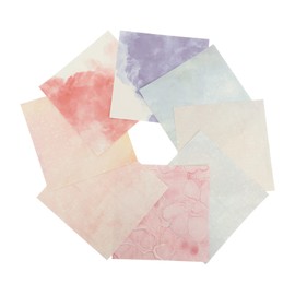 TEHAUX Watercolor Transfer Film 8pcs Heat Transfer Film Sheets Iron on Vinyl Heat Transfer Engraving Film DIY Craft Film Shirt Transfer Film