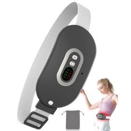 Portable Cordless Heating Pad, Electric Quick Heating Pad Belt for Cramps with 3 Temperature Levels and 3 Massage Modes, Adjustable Heating Pad Belt Period, Best Choice for Women