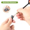 YGCQFH 6 PCS Dart Sharpener, 3 Round Dart Sharpening Sand