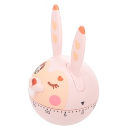 MAGICLULU Cute Bunny Mechanical Kitchen Timer Manual Countdown Timer for Cooking Lightweight Compact Fun Management Tool for Baking Learning Present for Friends Family